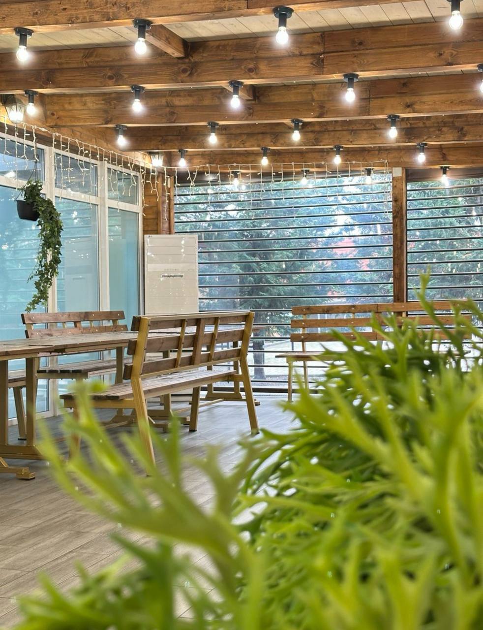 Крытая отапливаемая беседка